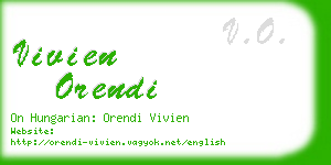 vivien orendi business card